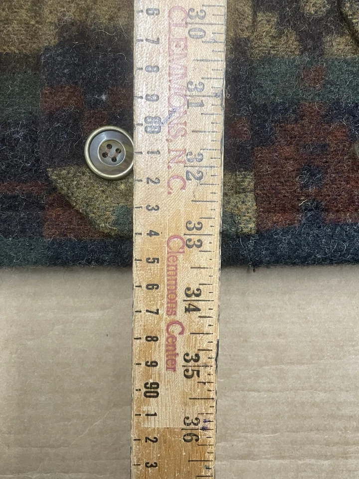 Vintage Woolrich Wool Leather Pads Thermolite Aztec Jacket Men’s Size Medium EUC - Image 4 of 4