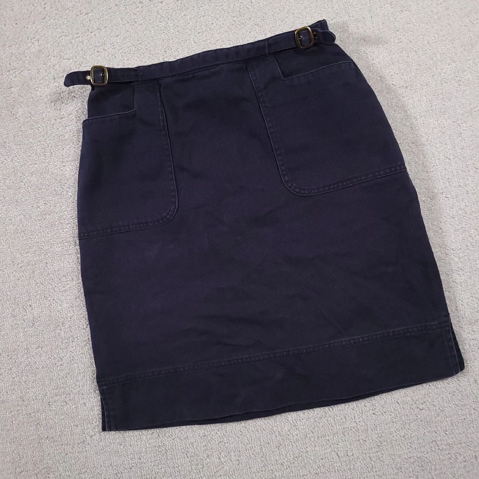 Falda vaquera vintage Christopher & Banks Demin bolsillos hasta la rodilla para mujer 4 Foto 2 de 4