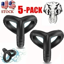 5pcs Silicone COCK Rings Penis Longer Harder Stronger Erection Sex Toy Men Adult