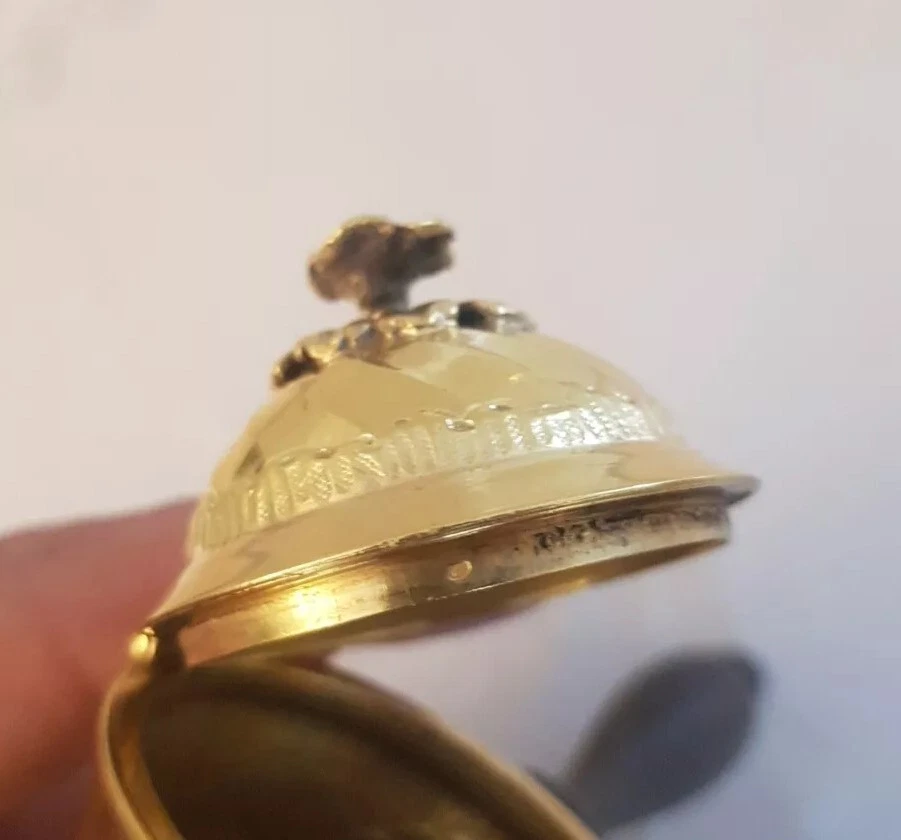 Verseuse Chocolatière En Argent Massif Vermeil Mercure d'or Empire - Photo 4/4