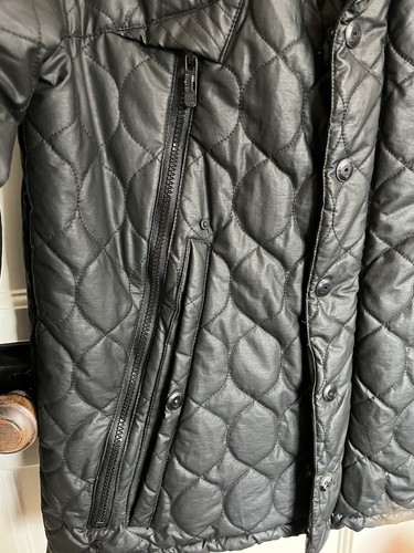 Cappotto Uomo Tech Garment 330186 Giacca Nero con Cappuccio Taglia S - Foto 3 di 9