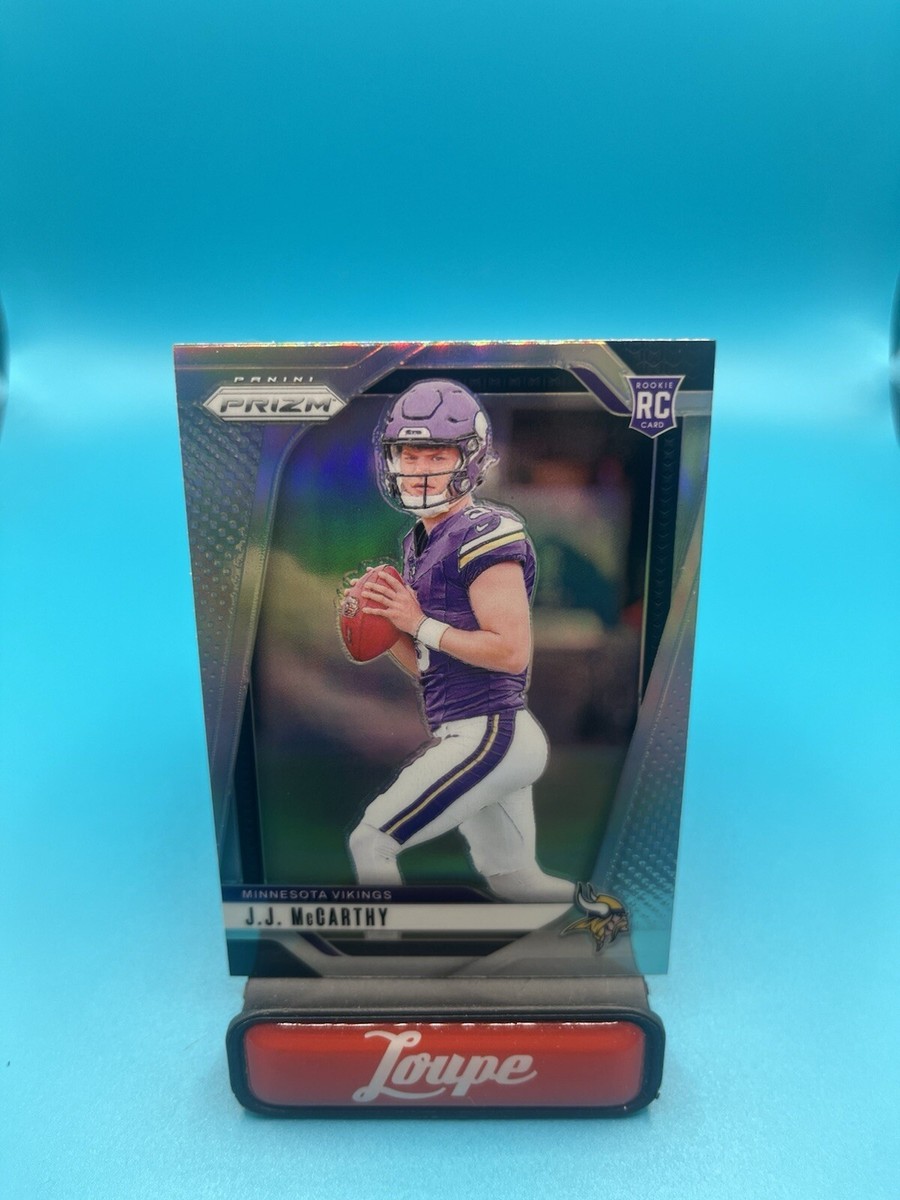 J.J. McCarthy 2024 Panini Prizm Silver Prizm RC #400 Minnesota