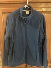 Danskin Now Full Zip Up Semi Fitted Jacket Women's Large 12-14 Teal