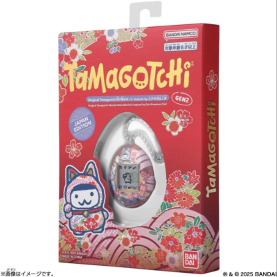 Original Tamagotchi Lucky Cat Mimicchi inspired by Edo Kimekomi