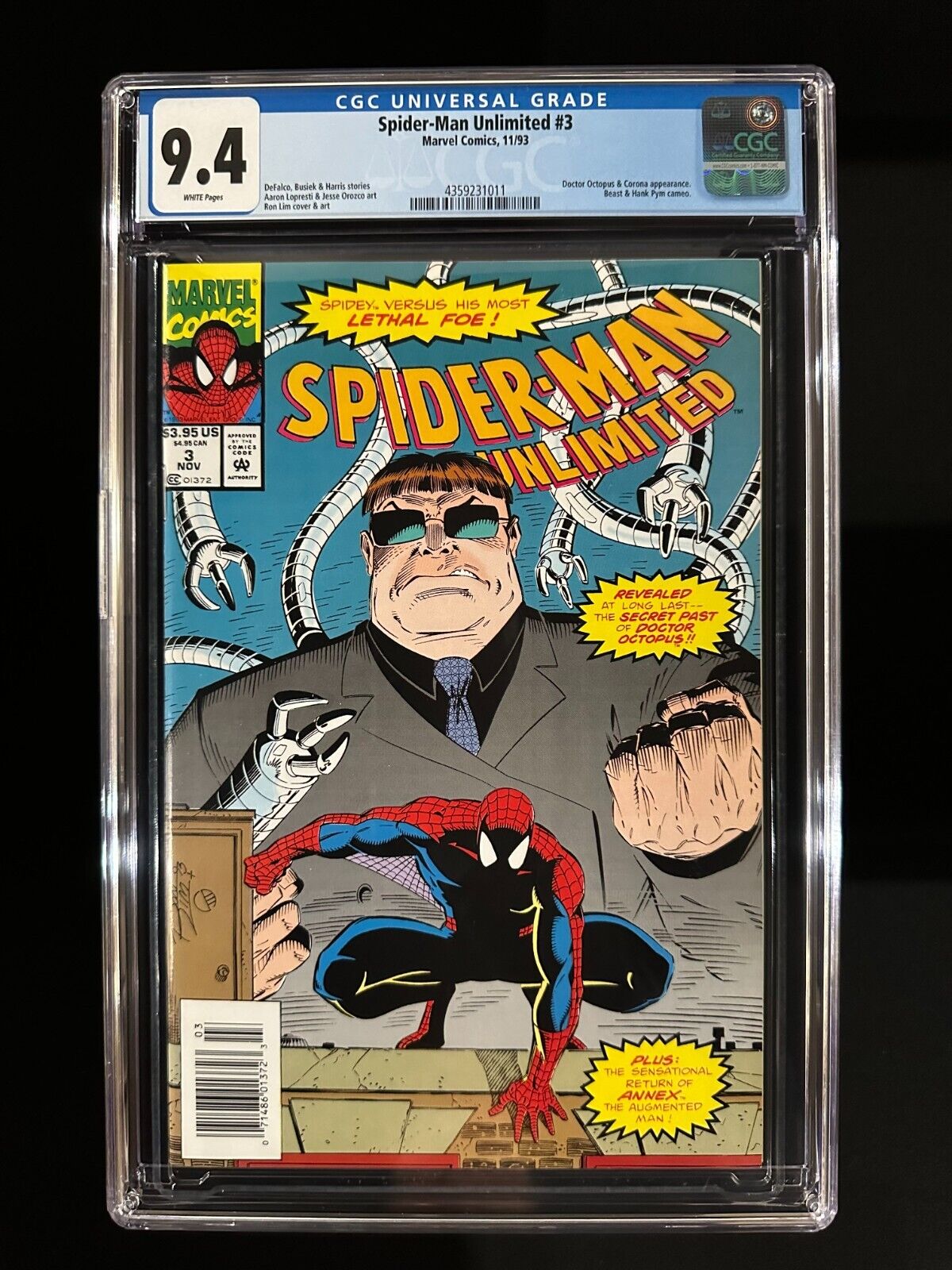 Spider-Man Unlimited #3 CGC 9.4 (1993) - Newsstand Edition - Doctor Octopus