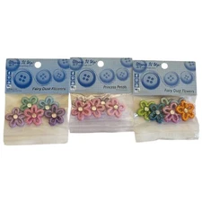 Dress It Up Fairy Dust Flowers Princess Petals Glitter Embellishments YOU CHOOSE