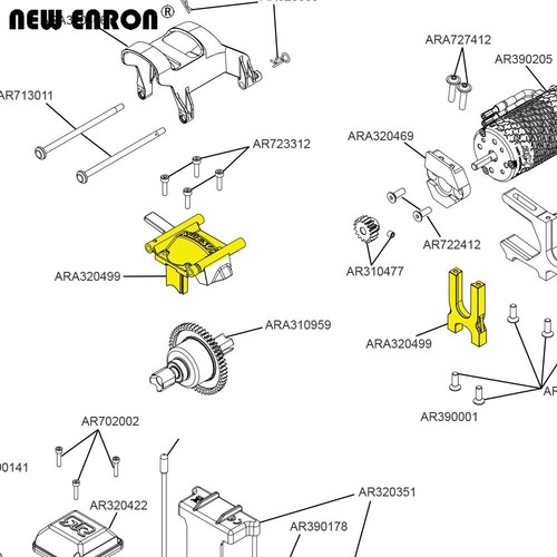 ARA320499 Center Diff Mount Cover for RC ARRMA 6S Infraction Limiteless Mojave - Picture 3 of 23