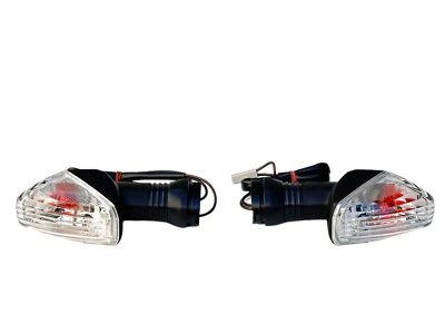 Paire de Clignotants Indicateurs Trasparents Pour KAWASAKI ZX10R Ninja ZX-10R - Photo 1/4