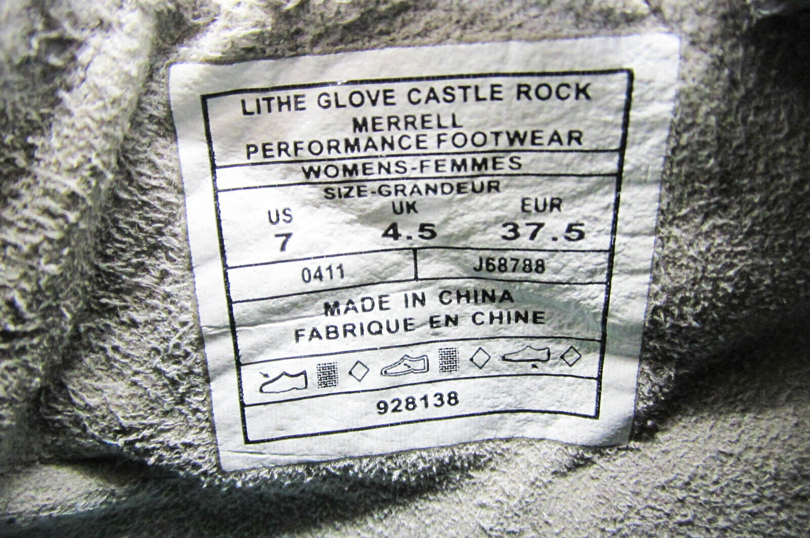 Merrell scarpe donna guanto leggero piedi nudi taglia 7M trail running usate vq