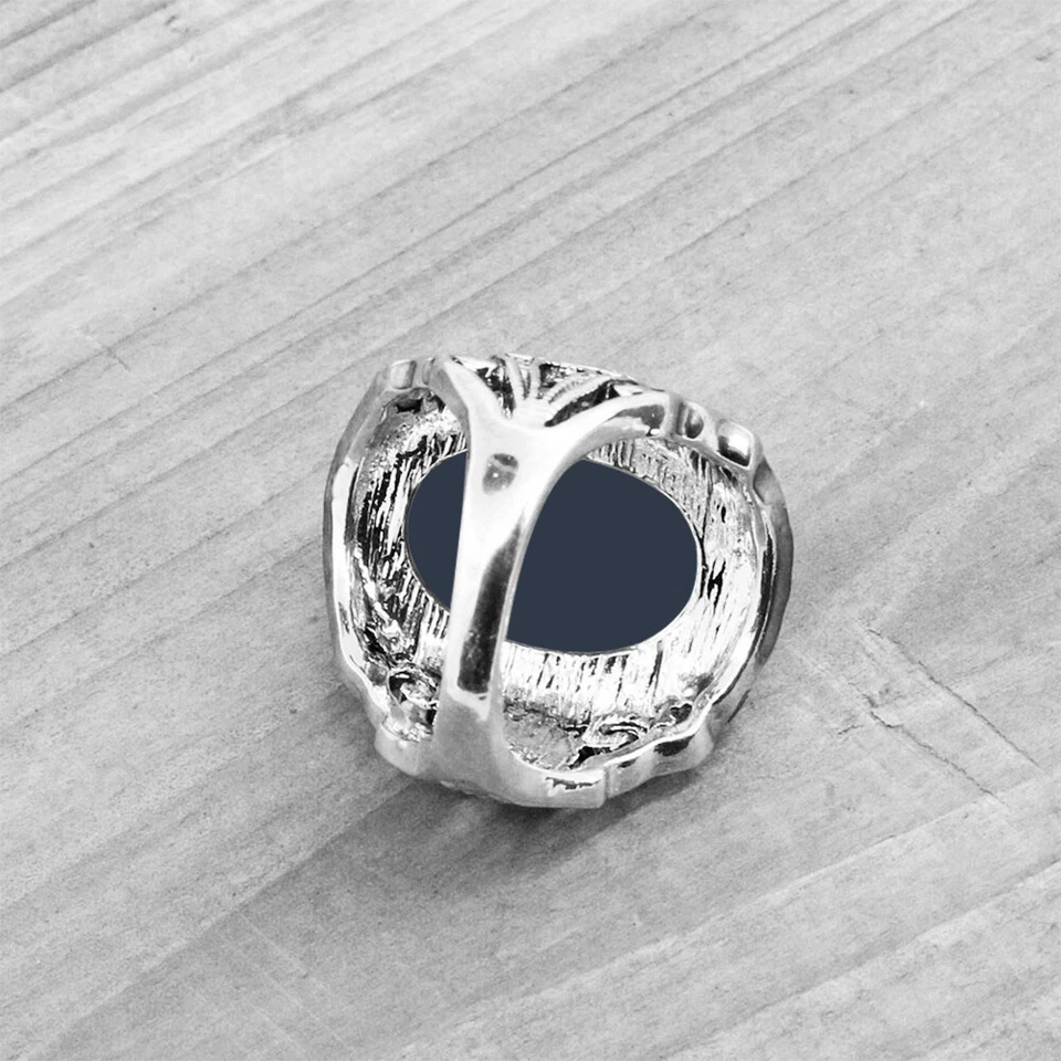 Venta al por mayor Lote de 10 piezas Anillos camafeo para dama Diseño de color retro Talla mixta Mujeres Joyería Foto 3 de 4