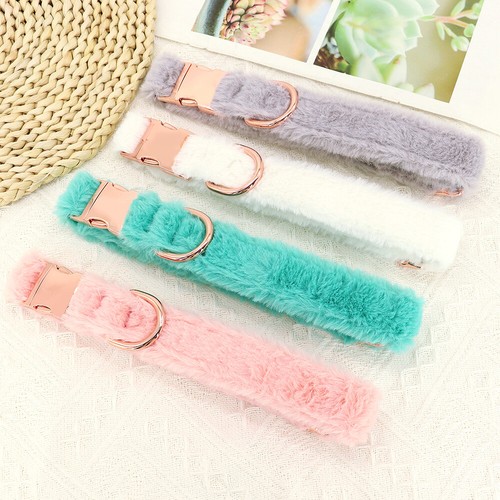 Personalisiertes Hundehalsband aus weichem Fleece warm verstellbar Ausweisschild graviert Chihuahua - Bild 8 von 16