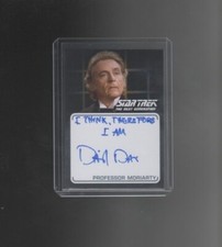 Star Trek TNG Archives & Inscriptions Daniel Davis autograph 