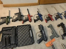 Tippmann Tipx Paintball Pistol w/ 4 Magazines Case Barrel Constant Air Adapter