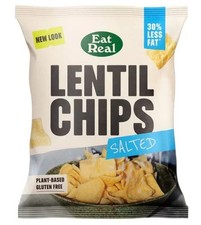 Eat Real Lentil Chilli & Lemon Chips Pack of 7 x 40g