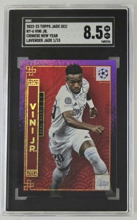 2022-23 Topps Jade UCC Vinicius Jr Chinese New Year /15 Lavende #NY-6 SGC 8.5