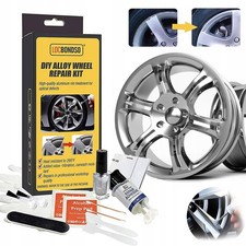 DIY Alufelgen Reparatur Set Silber Felgenreparaturset Kratzer Risse Dellen DHL