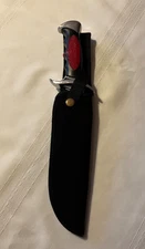 Maxam National Headquarters Survival Hunting Knife Black Nylon Sheath