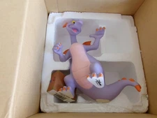 Vintage Disney World Epcot FIGMENT Figurine Photo Peek Frame New NIB w/ Suitcase