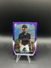 2023 Bowman Chrome M/B Mojo Janero Miller #BCP-184 Purple Refractor /299