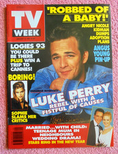 TV Week 16 January 1993 - Angus Young (AC/DC) poster, exc