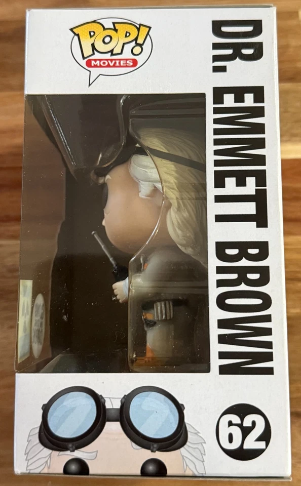 Funko Pop 埃米特·布朗博士回到未来发光独家 #62 罕见 — 第 4/4 张图片