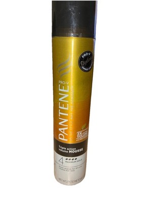 RARE Discontinued Pantene Pro V Mousse #4 Maximum Hold Volume 6.6oz New