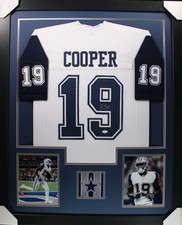 AMARI COOPER (Cowboys color rush  TOWER) Signed Autographed Framed Jersey JSA