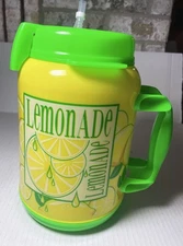 Whirley 64 Oz Lemonade Refill Cup With Straw “The Tanker” Yellow/Green