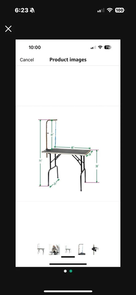 Go Pet Club GT-101 Dog Grooming Table - Black - Image 2 of 2