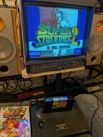 Authentic Neo Geo AES Super Sidekicks 2 - Tested (Japan Release)