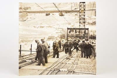 1960 7½x7'' Gelatin Silver Photo - Verrazzano-Narrows Bridge Construction NY V22