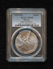 1994 Mexico 1 oz Silver Libertad MS68 PCGS
