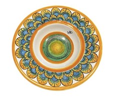 Vintage Italian Trinket Dish Colorful Hand Pa...
