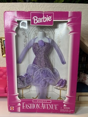 Vintage 1996 Mattel Barbie Fashion Avenue Purple Me Up Dress Outfit 15862 NEW