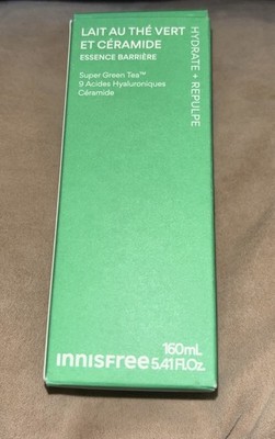 INNISFREE Green Tea Ceramide Milk Barrier Essence 160ml/5.4oz K-Beauty Sealed