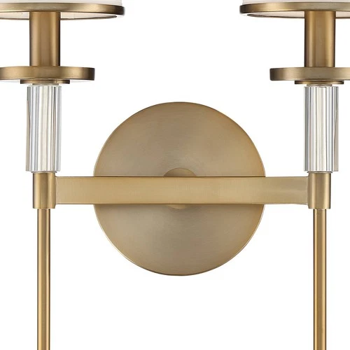 Crystorama Hatfield 18 1/2"H Vibrant Gold 2-Light Wall Sconce - Picture 4 of 6