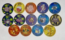 Vintage Pokémon Tazos Taps 2 Mewtwo, Charizard, Wartortle & More Lot Of 14