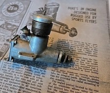 Vintage Duke Fox .09 RC Engine For Control Line Rare