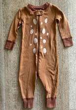 Hanna Andersson Baby Reindeer Sleeper Pajamas Organic Cotton 70 cm 6-12m Deer