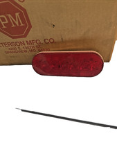 Peterson 820r7 Red Oval Led Stop Turn Tail Light Amp Grommet Mount 6.5 X 2.25 Peterson 820r7 Red Oval Led Stop Turn Tail Light Amp Grommet Mount 6.5 X 2.25