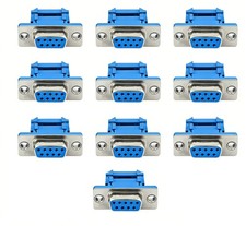 10pcs D-SUB DB9 9 Pin Female IDC Crimp Adapter Connector for Flat Ribbon Cable