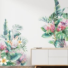 Wandtattoos mit Blumenmotiv, Wandbilder, PVC, entfernbare Wandaufkleber mit