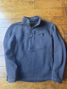 The North Face Gordon Lyons 1/4 Zip Pullover Gray Size Medium