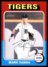 Mark Canha 2024 Topps Heritage #107 Tigers MLB READ FREE SHIPPING AutographDen