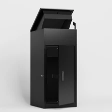 Package Delivery Box For Outside With , Heavy-Duty Steel Package Drop Box With A