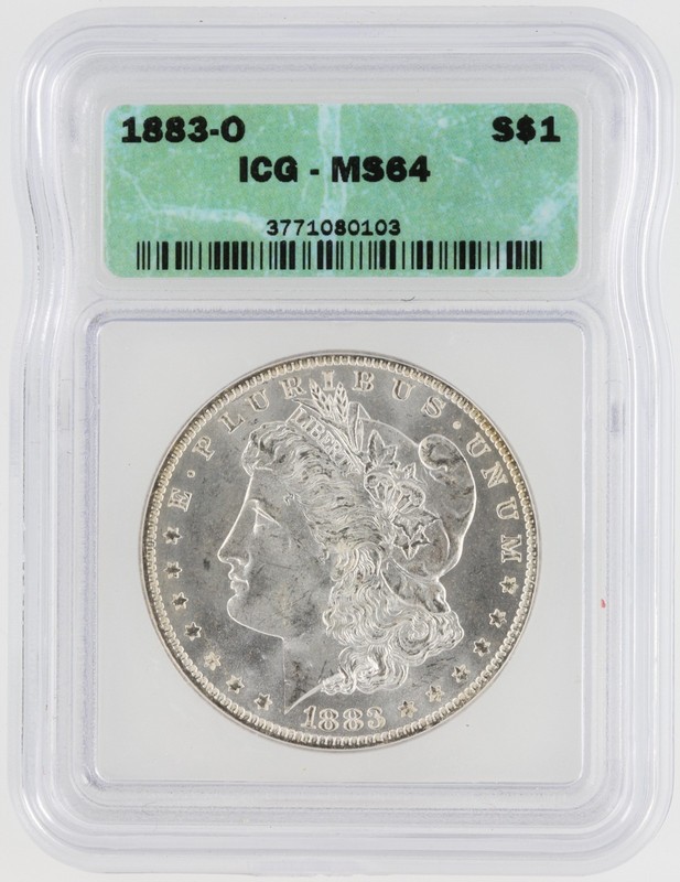 1883-O Morgan Silver Dollar ICG MS64 S$1 New Orleans Minted No Reserve