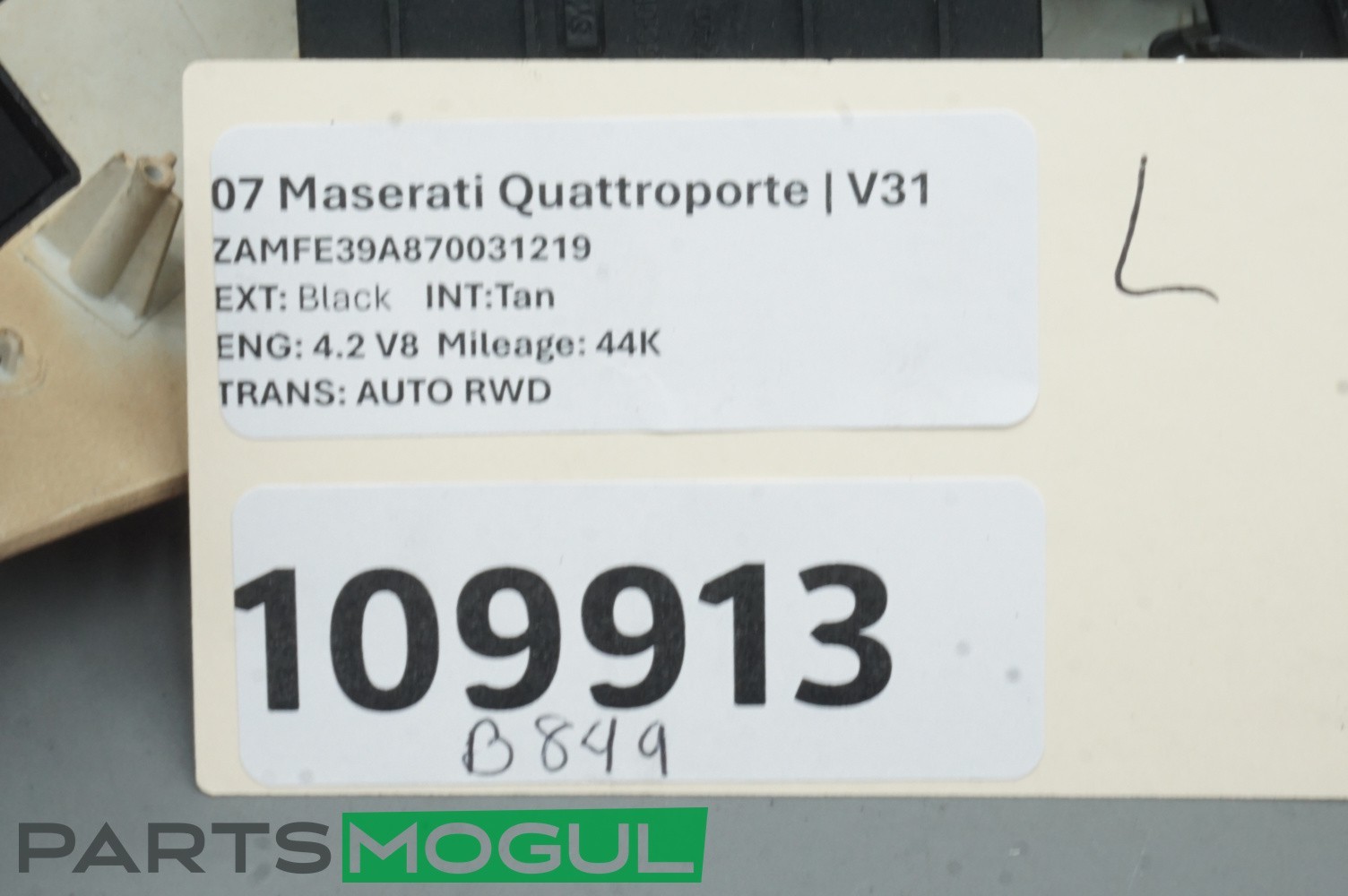 Maserati Quattroporte 2003-2013 Front Left Seat control switch
