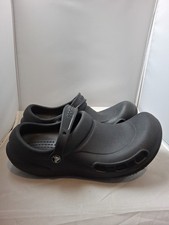 CROCS BISTRO Clogs Black Work Shoes Non-Slip Nursing Unisex Size 13 Women's 11 M