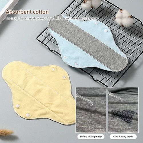Reusable Adult Diaper Cotton Panty Liners New Menstrual Cloth Sanitary - Picture 6 of 9