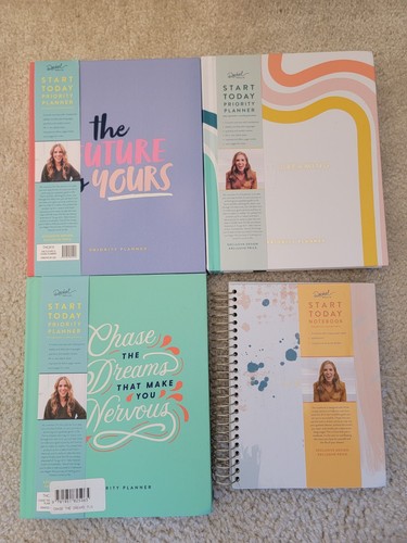 3 Rachel Hollis Start Today Priority Planners Hardcover - 1 Start Today Notebook